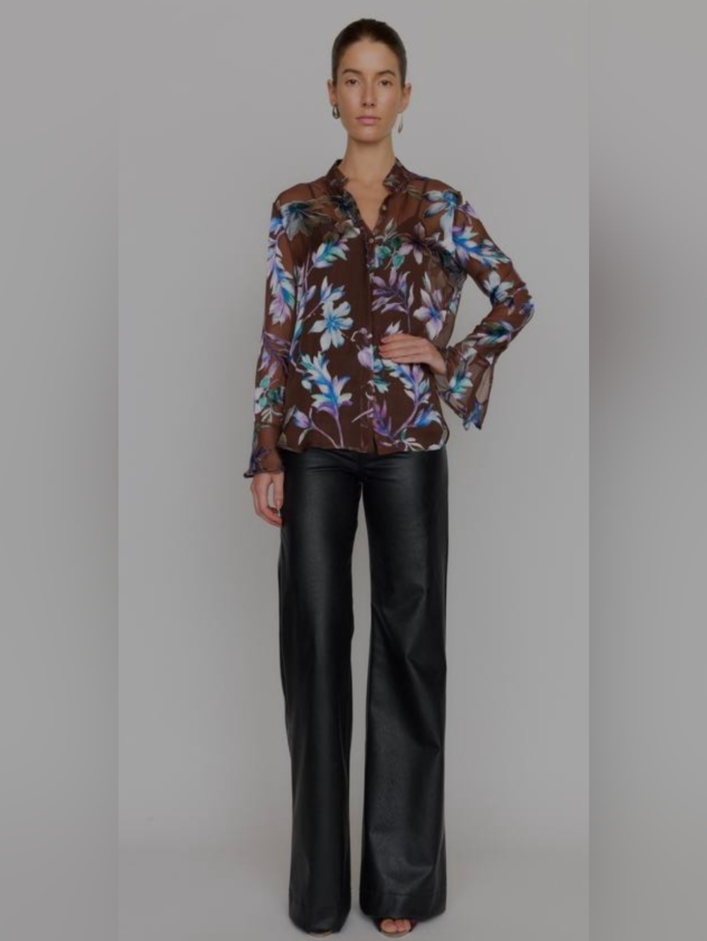 Christy Lynn- Sylvia Blouse, Mahogany Prism* Size S